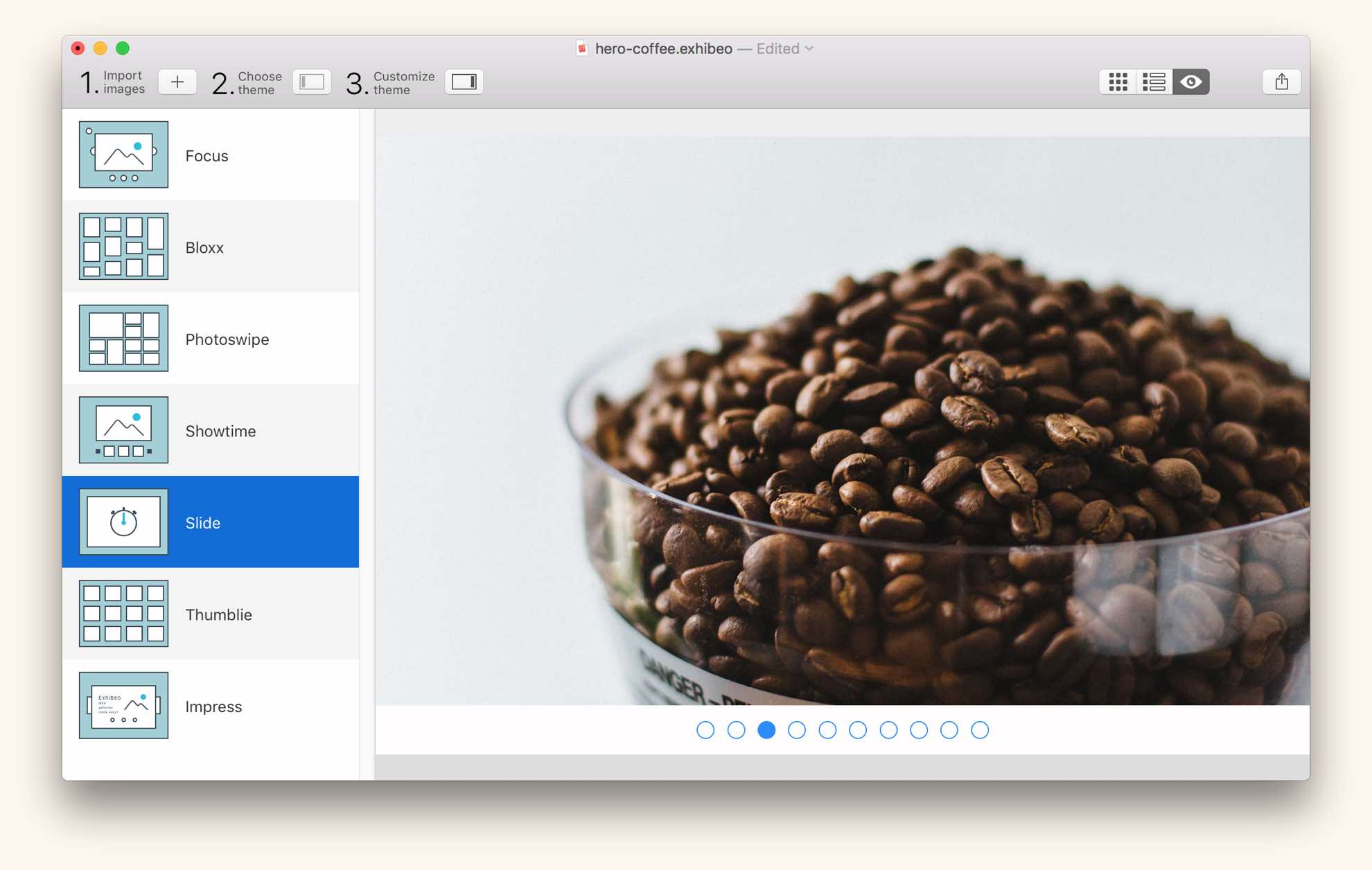 Exhibeo 2 easy-to-use web gallery app for mac pro